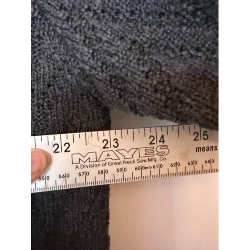 Lafayette 148 New York Cardigan Womens L Gray Merino Wool Open Front Sweater - Picture 10 of 13